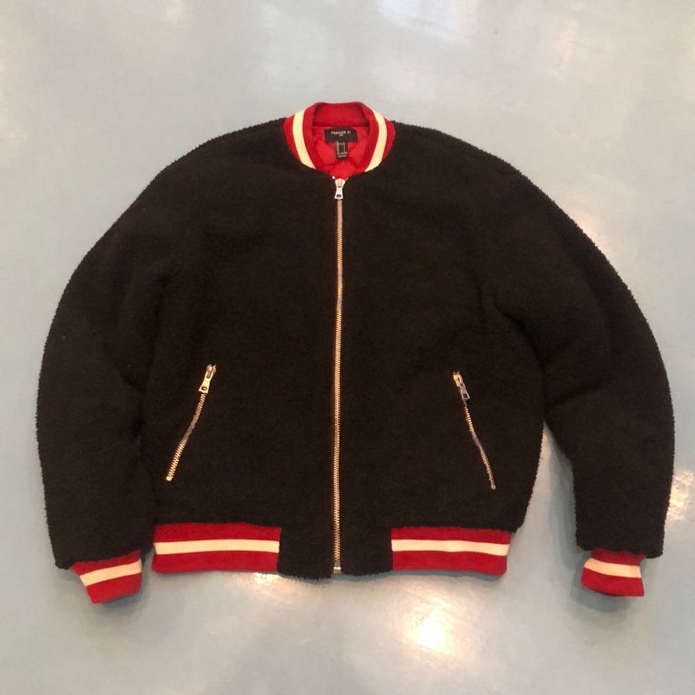 Black Winter Bomber Jacket